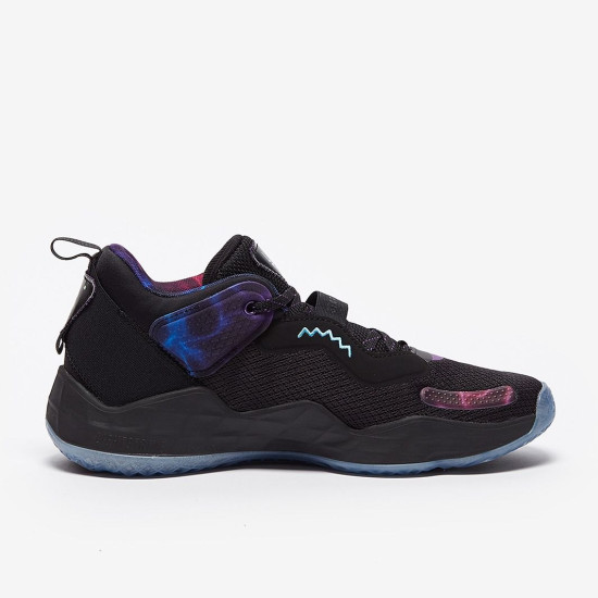 Sepatu Basket Adidas D.O.N Issue 3 Black Bright Cyactive Purple GZ5526