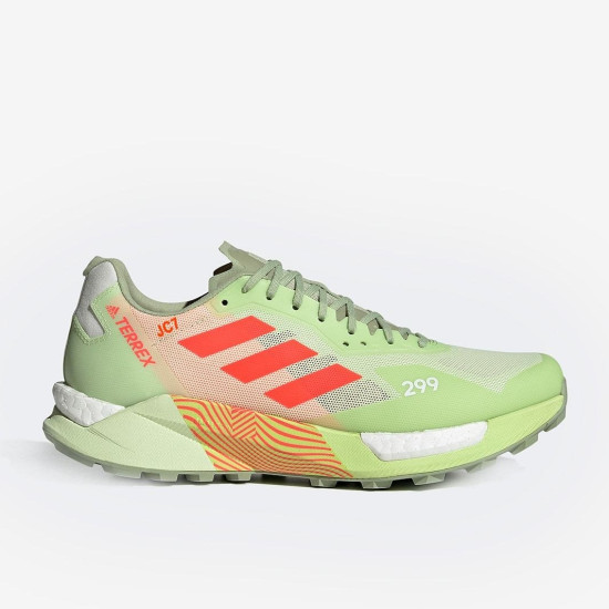 Sepatu Lari Adidas Terrex Agravic Ultra Almost Lime Turbo Ftwr White H03180