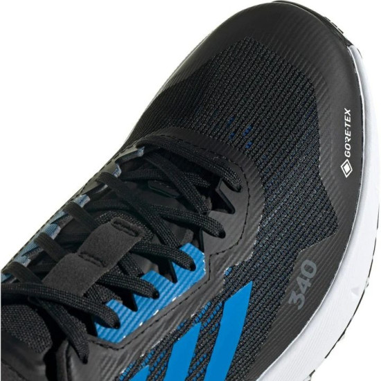 Sepatu Lari Adidas Terrex Agravic Flow 2.0 GTX Trail Core Black Blue Rush Turbo H03184-7 Sepatu Lari Adidas Terrex Agravic Flow 2.0 GTX Trail Core Black Blue Rush Turbo H03184-7