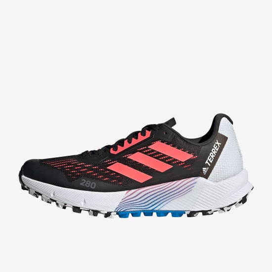 Sepatu Lari Womens Adidas Terrex Agravic Flow 2 Core Black Turbo Blue Rush H03190