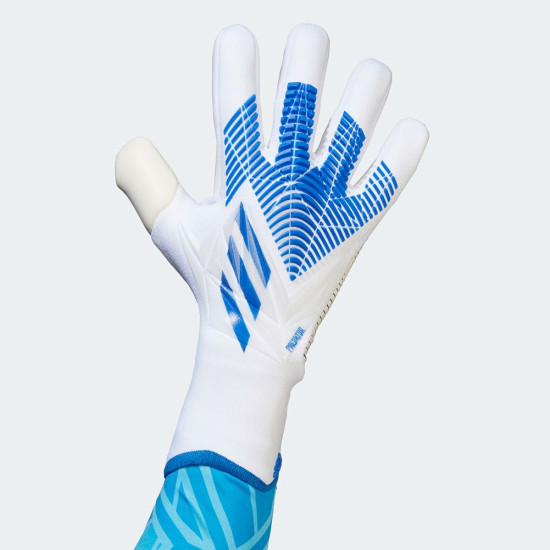 Sarung Tangan Kiper Adidas Predator Edge GL Pro Promo White Hirblu H62417 Sarung Tangan Kiper Adidas Predator Edge GL Pro Promo White Hirblu H62417