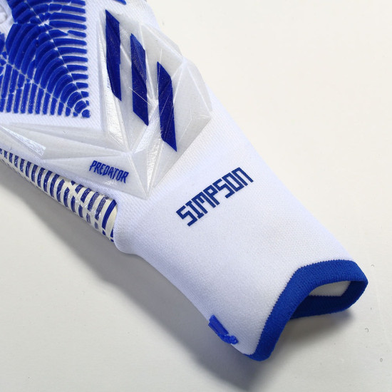 Sarung Tangan Kiper Adidas Predator Edge GL Pro Promo White Hirblu H62417