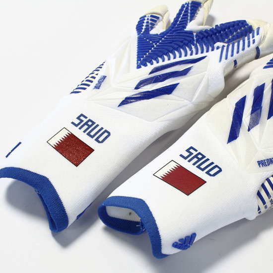 Sarung Tangan Kiper Adidas Predator Edge GL Pro Promo White Hirblu H62417 Sarung Tangan Kiper Adidas Predator Edge GL Pro Promo White Hirblu H62417
