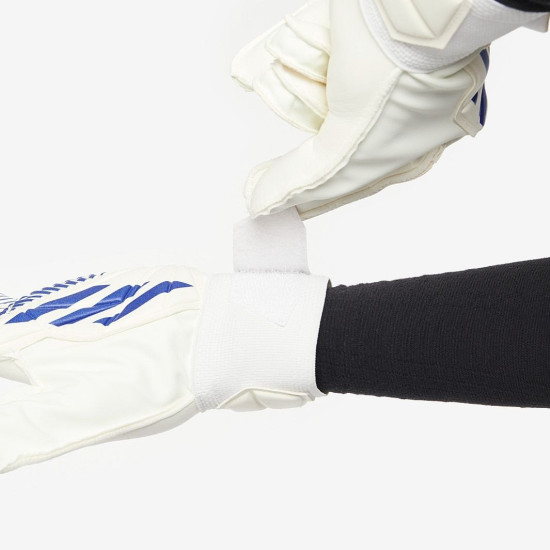 Sarung Tangan Kiper Adidas Predator GL Training White Hi Res Blue H62433