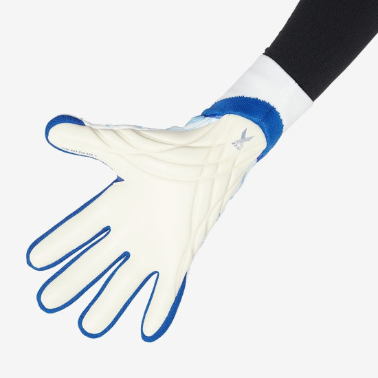 Sarung Tangan Kiper Adidas X GL Pro White Hi Res Blue Sky Rush H65509 Sarung Tangan Kiper Adidas X GL Pro White Hi Res Blue Sky Rush H65509