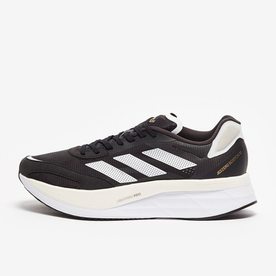 Sepatu Lari Adidas Adizero Boston 10 Core Black Ftwr White Gold Met H67513