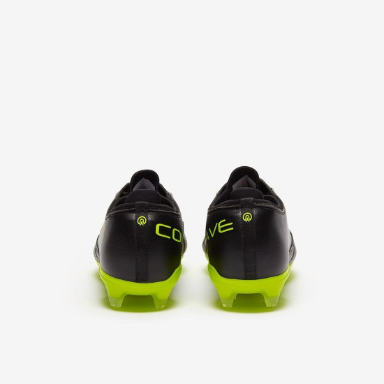 Sepatu Bola Concave Halo+ Pro K-Leather FG Black Green HAPKLFGBLKGRN211