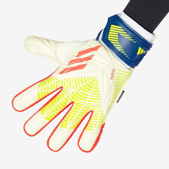 Sarung Tangan Kiper Adidas Predator GL Match FS White Solar Red Brigh Cyan HF9738 Sarung Tangan Kiper Adidas Predator GL Match FS White Solar Red Brigh Cyan HF9738