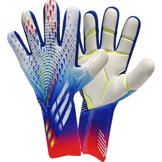 Sarung Tangan Kiper Adidas Predator Edge Pro White Cyan HH8745 Sarung Tangan Kiper Adidas Predator Edge Pro White Cyan HH8745
