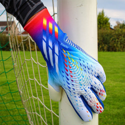 Sarung Tangan Kiper Adidas Predator Pro Promo White Cyan HN6821