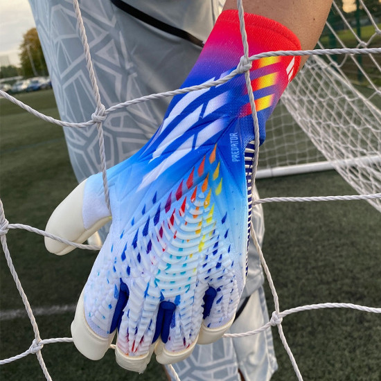 Sarung Tangan Kiper Adidas Predator GL Pro Hybrid Promo White Cyan HN6824 Sarung Tangan Kiper Adidas Predator GL Pro Hybrid Promo White Cyan HN6824