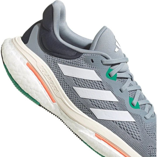 Sepatu Lari Adidas SolarGlide 6 Light Grey White Green HP7613-7