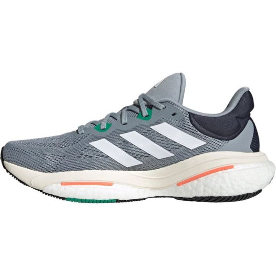 Sepatu Lari Adidas SolarGlide 6 Light Grey White Green HP7613-7