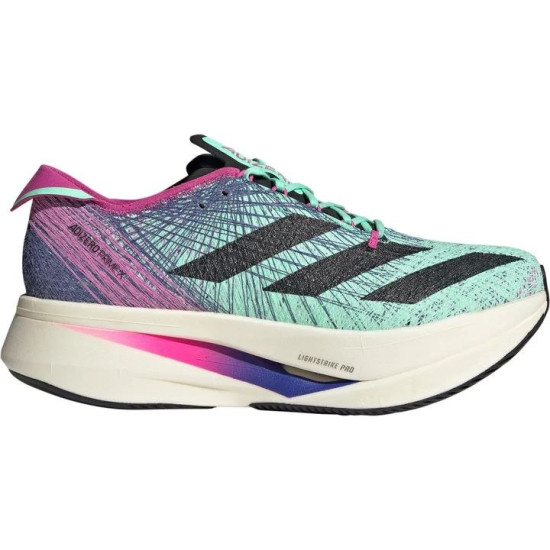 Sepatu Lari Adidas Adizero Prime X Strung  Pulse Mint Core Black Lucid Fuchsia HQ3781-4