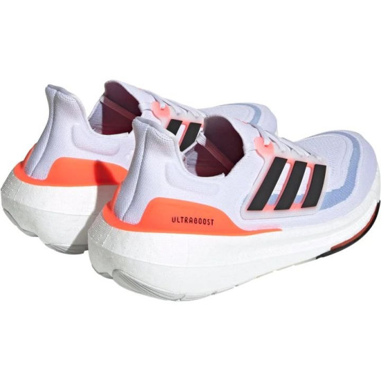 Sepatu Lari Adidas Ultra Boost Light White Core Black Solar Red HQ6351-7
