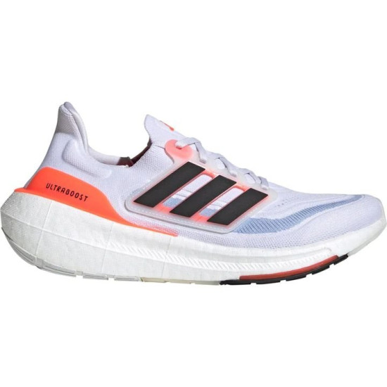 Sepatu Lari Adidas Ultra Boost Light White Core Black Solar Red HQ6351-7