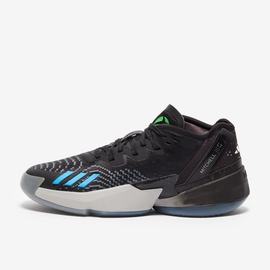Sepatu Basket Adidas D.O.N Issue 4 Core Black Carbon Grey Three HR0714
