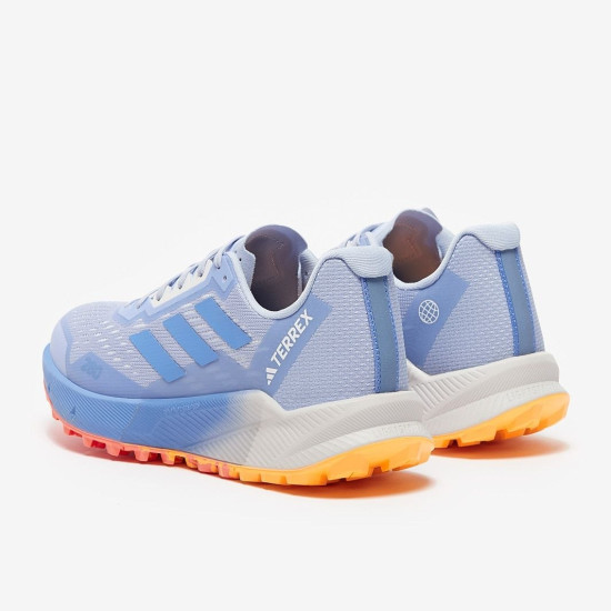 Sepatu Lari Womens Adidas Terrex Agravic Flow 2 Blue Dawn Blue Fusion Coral Fusion HR1142