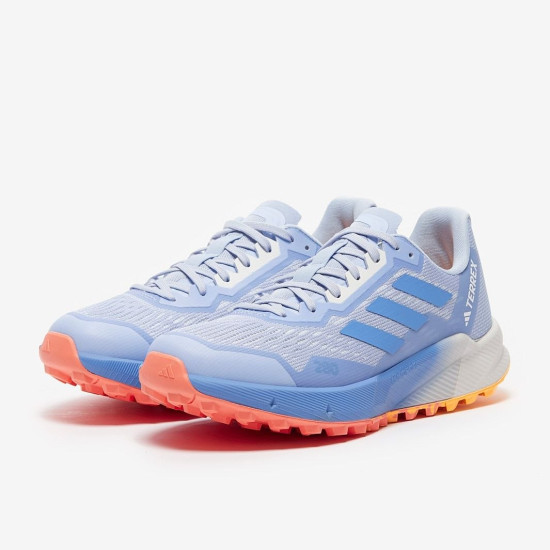 Sepatu Lari Womens Adidas Terrex Agravic Flow 2 Blue Dawn Blue Fusion Coral Fusion HR1142