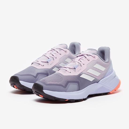 Sepatu Lari Womens Adidas Terrex Soulstride Silver Violet Crystal White Coral Fusion HR1190 Sepatu Lari Womens Adidas Terrex Soulstride Silver Violet Crystal White Coral Fusion HR1190