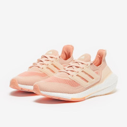 Sepatu Lari Womens Adidas Ultraboost 21 Halo Blush Wonder White Ambient Blush S23838