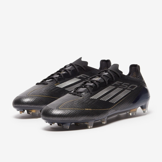 Sepatu Bola Adidas F50 Elite FG Core Black Iron Met Gold Met IE3187