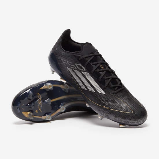 Sepatu Bola Adidas F50 Elite FG Core Black Iron Met Gold Met IE3187