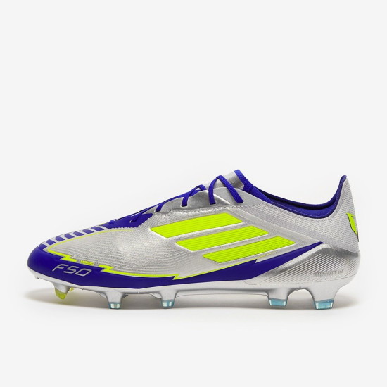 Sepatu Bola Adidas F50 Elite x Messi FG Silver Met Solar Yellow Lucid Blue IH0915 Sepatu Bola Adidas F50 Elite x Messi FG Silver Met Solar Yellow Lucid Blue IH0915