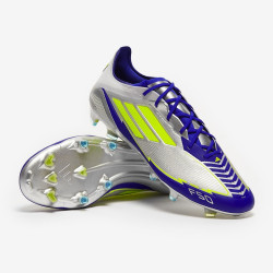 Sepatu Bola Adidas F50 Elite x Messi FG Silver Met Solar Yellow Lucid Blue IH0915