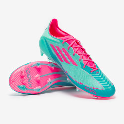Sepatu Bola Adidas F50 Elite x Messi FG Flash Aqua Lucid Pink Lucid Cyan IH0927