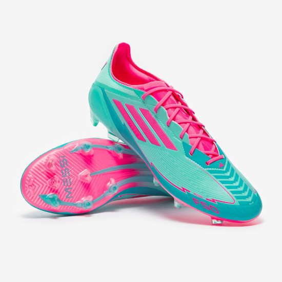 Sepatu Bola Adidas F50 Elite x Messi FG Flash Aqua Lucid Pink Lucid Cyan IH0927 Sepatu Bola Adidas F50 Elite x Messi FG Flash Aqua Lucid Pink Lucid Cyan IH0927