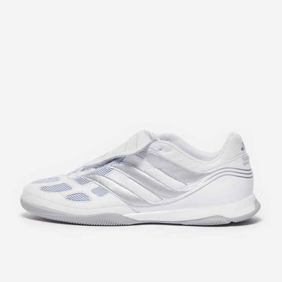 Sepatu Futsal Adidas Predator Precision Street Ftwr White Silver Met Grey Two JQ4224 Sepatu Futsal Adidas Predator Precision Street Ftwr White Silver Met Grey Two JQ4224