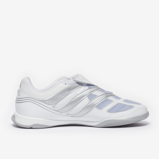 Sepatu Futsal Adidas Predator Precision Street Ftwr White Silver Met Grey Two JQ4224 Sepatu Futsal Adidas Predator Precision Street Ftwr White Silver Met Grey Two JQ4224