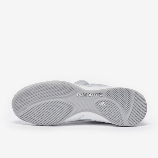 Sepatu Futsal Adidas Predator Precision Street Ftwr White Silver Met Grey Two JQ4224 Sepatu Futsal Adidas Predator Precision Street Ftwr White Silver Met Grey Two JQ4224