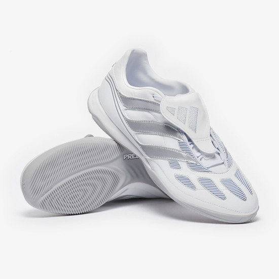 Sepatu Futsal Adidas Predator Precision Street Ftwr White Silver Met Grey Two JQ4224 Sepatu Futsal Adidas Predator Precision Street Ftwr White Silver Met Grey Two JQ4224