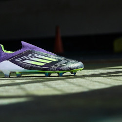 Sepatu Bola Adidas F50 Elite Laceless FG Unity Purple White Lucid Lemon IE9116