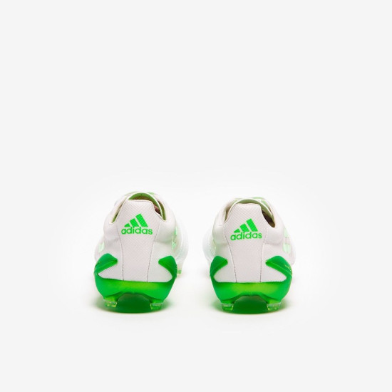 Sepatu Bola Adidas X 99 Speedportal leather.1 FG White Solar Green HP9130