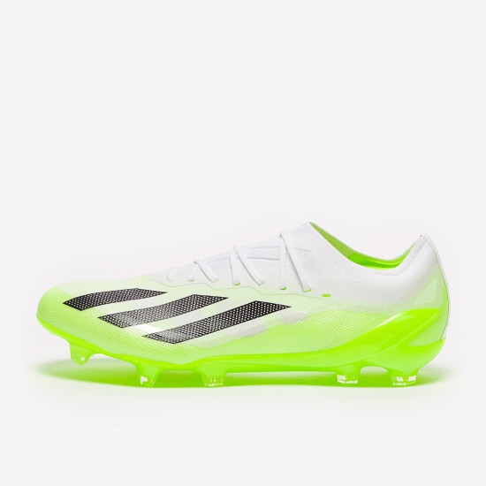 Sepatu Bola Adidas X Crazyfast.1 FG White Core Black Lucid Lemon HQ4516