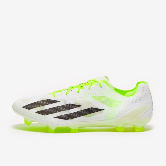 Sepatu Bola Adidas X Crazyfast+ FG White Core Black Lucid Lemon GY7377