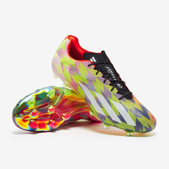 Sepatu Bola Adidas X Crazylight+ FG Lucid Lemon White Solar Red IF3059