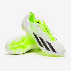 Sepatu Bola Adidas X Crazyfast+ FG White Core Black Lucid Lemon GY7377