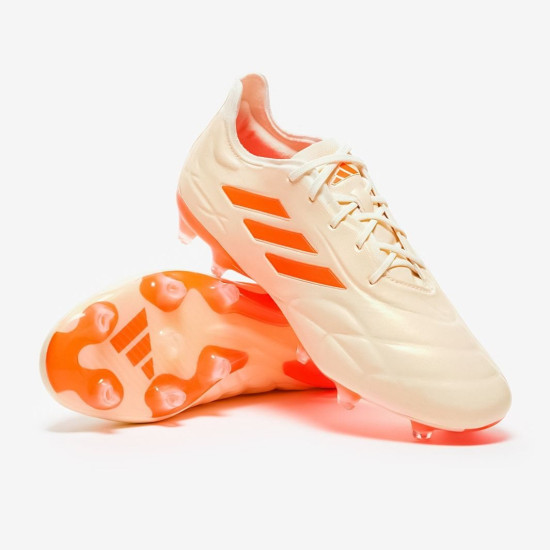 Sepatu Bola Adidas Copa Pure.1 FG Off White Team Solar Orange HQ8903