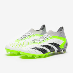 Sepatu Bola Adidas Predator Accuracy.1 MG White Core Black Lucid Lemon IE9488