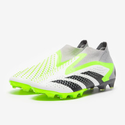 Sepatu Bola Adidas Predator Accuracy+ AG White Core Black Lucid Lemon IE9430