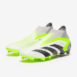 Sepatu Bola Adidas Predator Accuracy+ FG White Core Black Lucid Lemon GZ2604