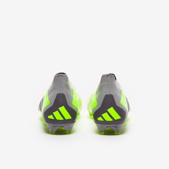 Sepatu Bola Adidas Predator Accuracy.1 FG White Core Black Lucid Lemon GZ0035