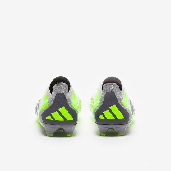 Sepatu Bola Adidas Predator Accuracy.1 Low AG White Core Black Lucid Lemon IE9454