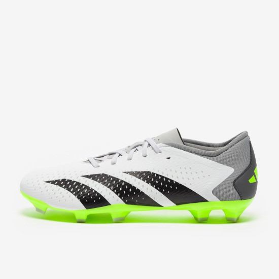 Sepatu Bola Adidas Predator Accuracy.3 Low FG White Core Black Lucid Lemon GZ0014