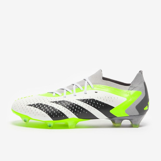 Sepatu Bola Adidas Predator Accuracy.1 Low FG White Core Black Lucid Lemon GZ0032