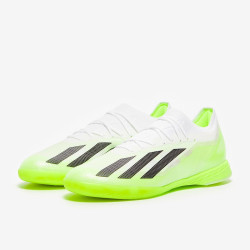 Sepatu Futsal Adidas X Crazyfast.1 IN White Core Black Lucid Lemon IE4206